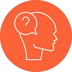 Confusion icon single vector illustration