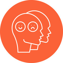 Dissociation icon single vector illustration