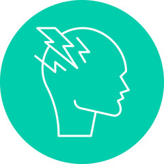 Stress icon single vector illustration