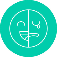 Bipolar icon single vector illustration