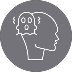 Schizophrenia icon single vector illustration