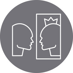 Self Importance icon single vector illustration