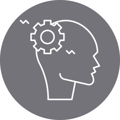 Cognitive Distortion icon single vector illustration