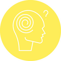 Hallucination icon single vector illustration