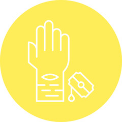 Self Harm icon single vector illustration
