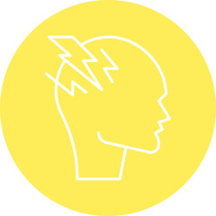 Stress icon single vector illustration