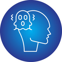 Schizophrenia icon single vector illustration