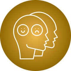 Dissociation icon single vector illustration