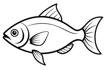 Piranha Outline Vector