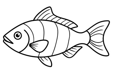 Piranha Outline Vector