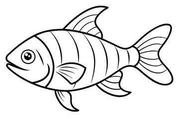 Piranha Outline Vector