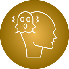 Schizophrenia icon single vector illustration