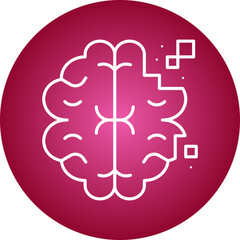 False Memory icon single vector illustration