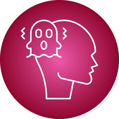 Schizophrenia icon single vector illustration