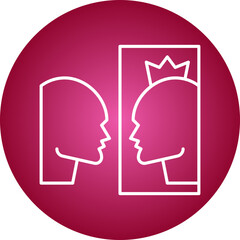 Self Importance icon single vector illustration