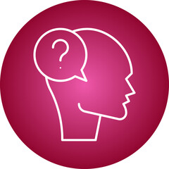 Confusion icon single vector illustration