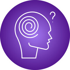 Hallucination icon single vector illustration