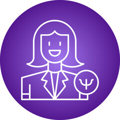 Psychologist icon single vector illustration