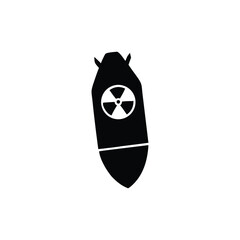 Nuclear bomb Icon vector 