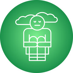 Hoplessness icon single vector illustration