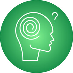 Hallucination icon single vector illustration