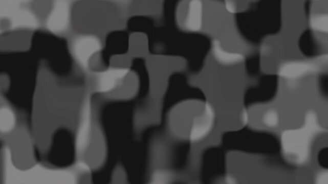 Video background with black and white blurred camouflage pattern. Ideal for military, fashion, sports, and outdoorthemed videos or presentations.