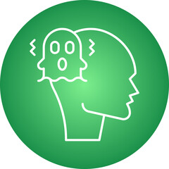 Schizophrenia icon single vector illustration