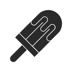 popsicle icon silhouette vector illustration