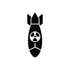 Nuclear bomb Icon vector 