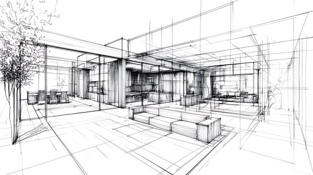 Home front structure elevation design blueprint high resolution picture