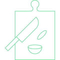 Cutting Board icon single vector illustration