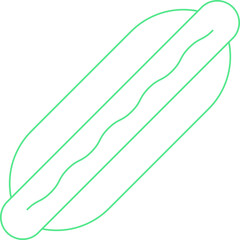 Hot Dog icon single vector illustration