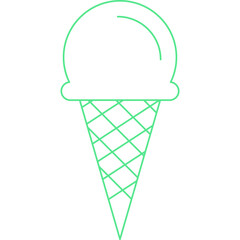 Ice Cream icon single vector illustration