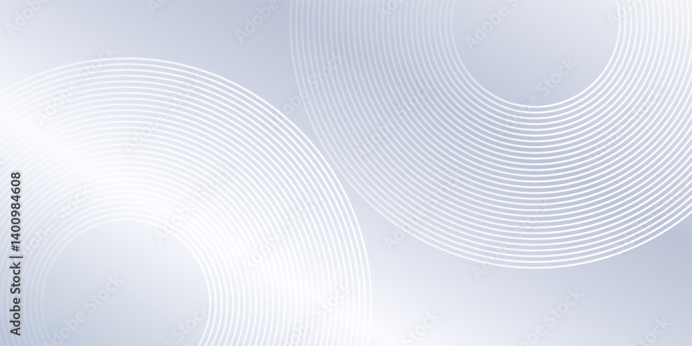 Poster abstract lines grey background with dynamic circle lines modern