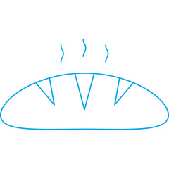 Bread icon single vector illustration