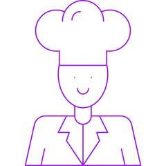 Chef icon single vector illustration