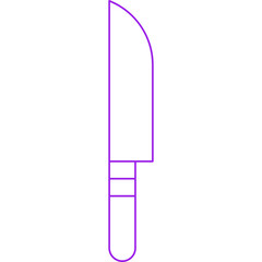 Knife icon single vector illustration