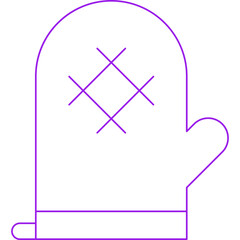 Mitts icon single vector illustration