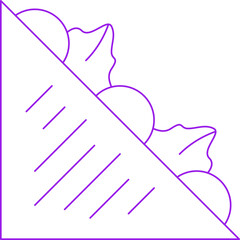 Sandwich icon single vector illustration