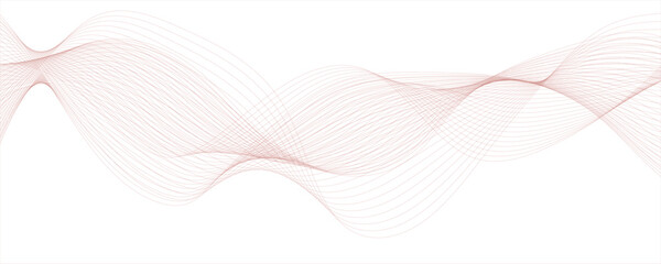 Abstract pink modern stream wave line with tech futuristic motion background. Luxury hand drawn and golden texture with gold gradient wavy line.  energy sound waves technology 