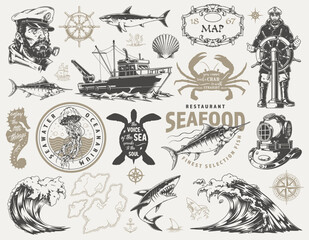 Nautical seafood restaurant designs