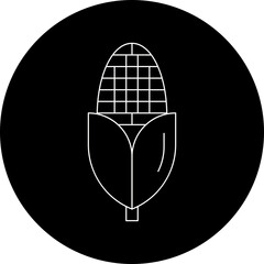 Corn icon single vector illustration