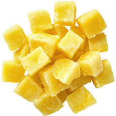 Juicy Pineapple Slices on transparent background
