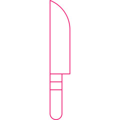 Knife icon single vector illustration