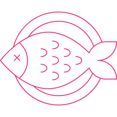 Fish icon single vector illustration