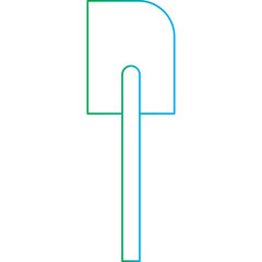 Spatula icon single vector illustration