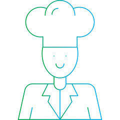Chef icon single vector illustration