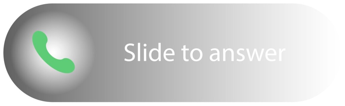 Slide to answer vector illustration
