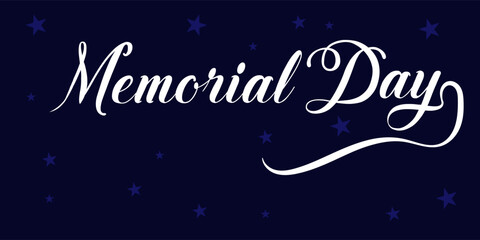 Happy Memorial Day poster, background. Remember and honor. art, Flat Vector illustration EPS10, 88