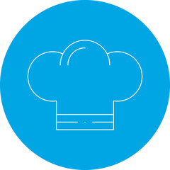 Chef Hat icon single vector illustration